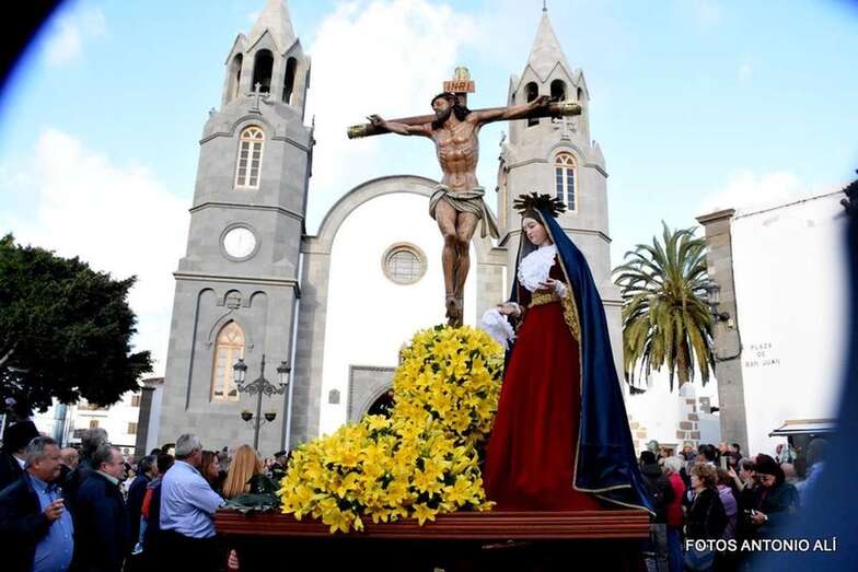 Imagen de archivo de la magna procesión de Semana Santa en Telde/Antonio Alí.